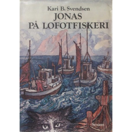 Jonas på lofotfiskeri. Illustreret af Karl Erik Harr.