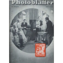 Photoblätter II. 1939-1940. Phototechnik 1935 Nr. 1 + 1936 Nr. 1 + 1937 Nr. 2+3+4. Fotobeobachter März 1935 + Mai 1936.