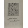 H. C. Andersen og hans kreds – En haandskriftstudie. Tekst 1.