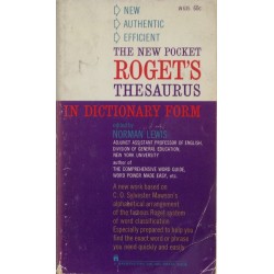 The New Pocket Roget’s Thesaurus In Dictionary Form