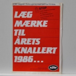 KTM - Foxi model 1-K automatik - Læg mærke til årets knallert 1986...