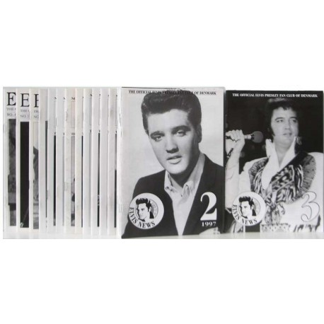 Elvis News 1993-1997. I alt 22 hæfter.