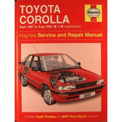 Toyota Corolla - Haynes Service and Repair Manual.