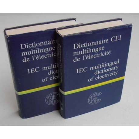 IEC multilingual dictionary of electricity.